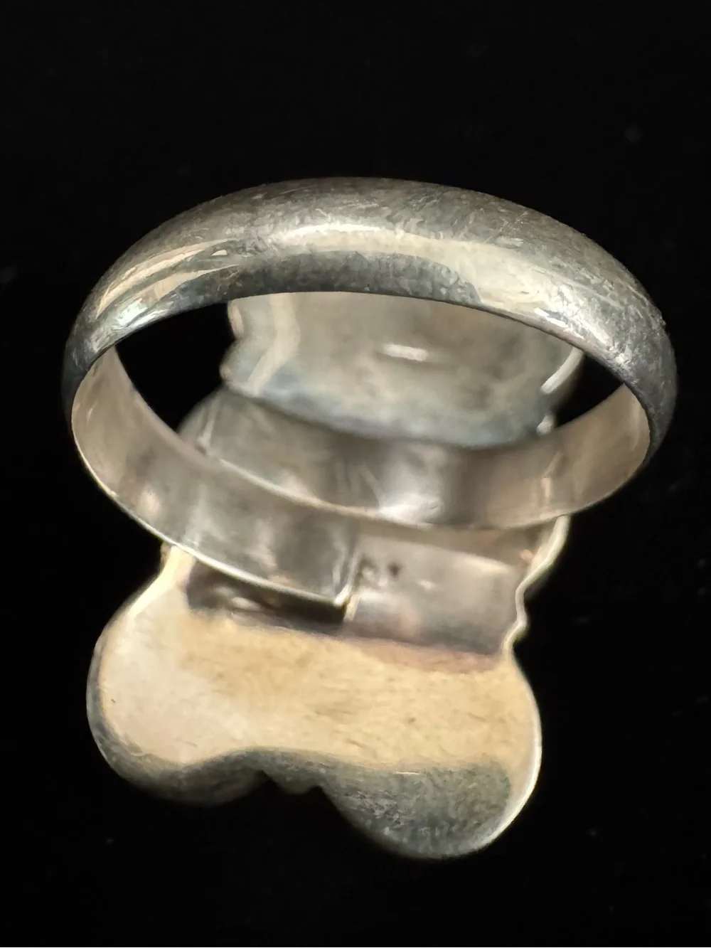 Blue moon Turquoise Stone Cluster Ring‎ - sterling silver setting Women’s Ring